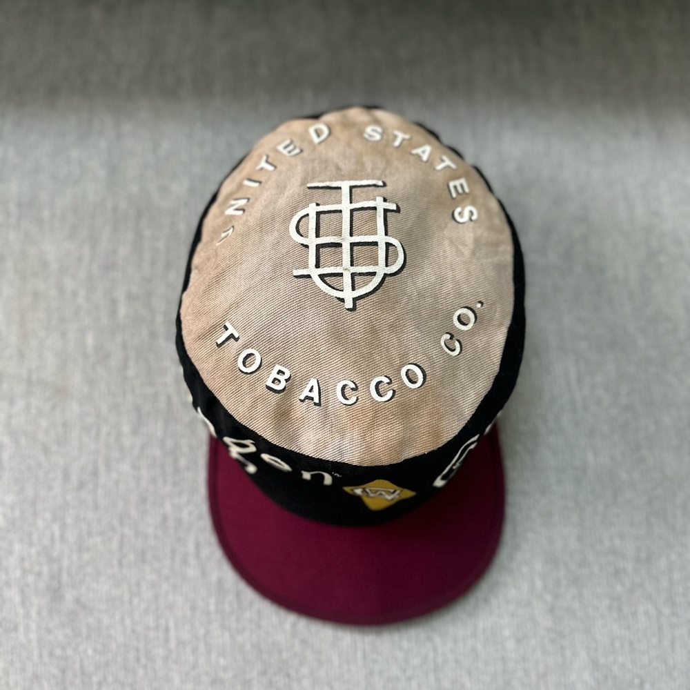 Rare Vintage Copenhagen Snuff Red and Black Can Painters Hat tobacco Cap - Picture 2 of 10